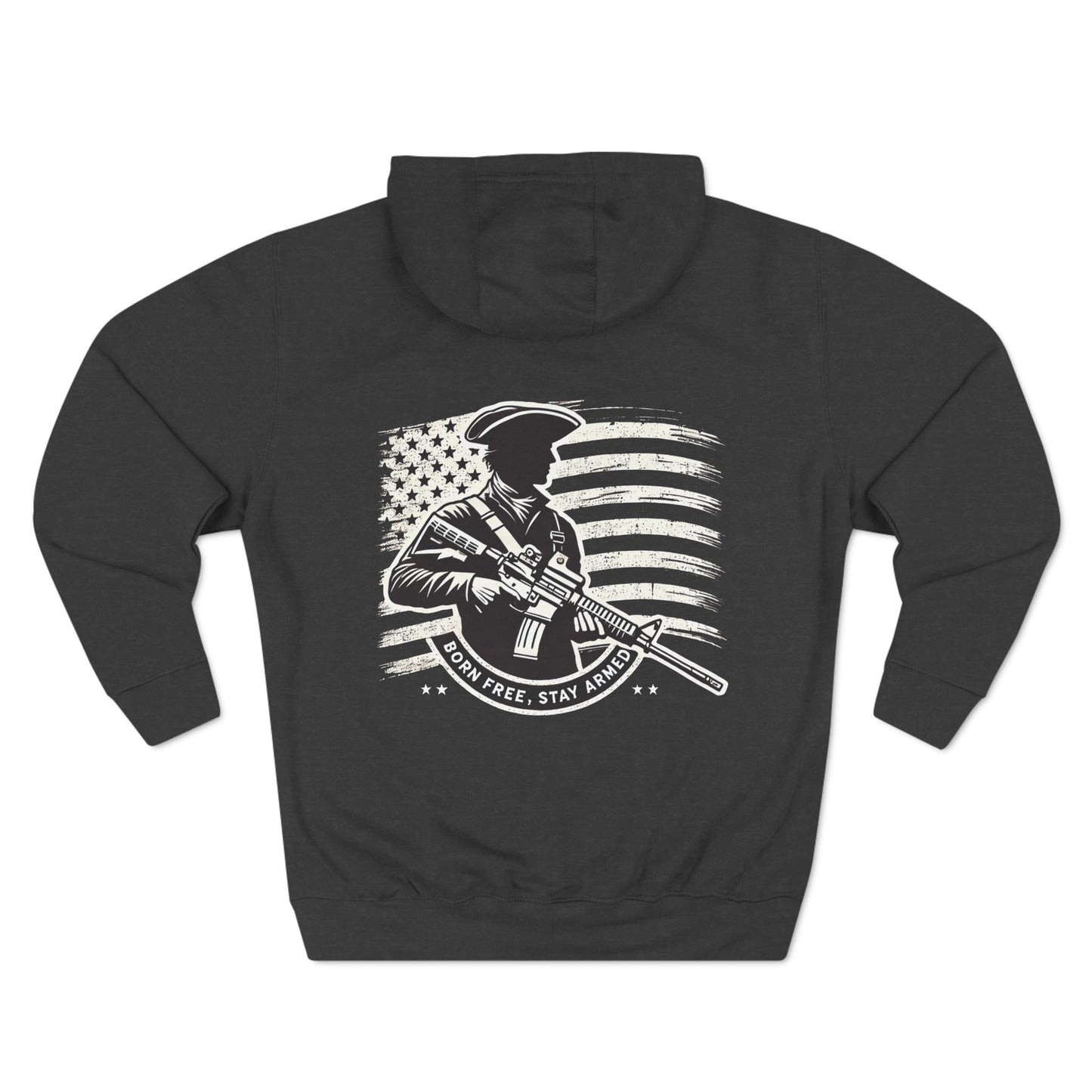 Stay Armed Three-Panel Fleece Hoodie